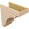 Ekena Millwork 8"W x 16"D x 16"H Classic Pescadero Rough Cedar Woodgrain TimberThane Corbel, Primed Tan CORUR08X16X16PECRCPR - alternate 4